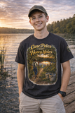 Cane Poles and Honey Holes Fishing T-Shirt — Vintage Outdoorsman Tee