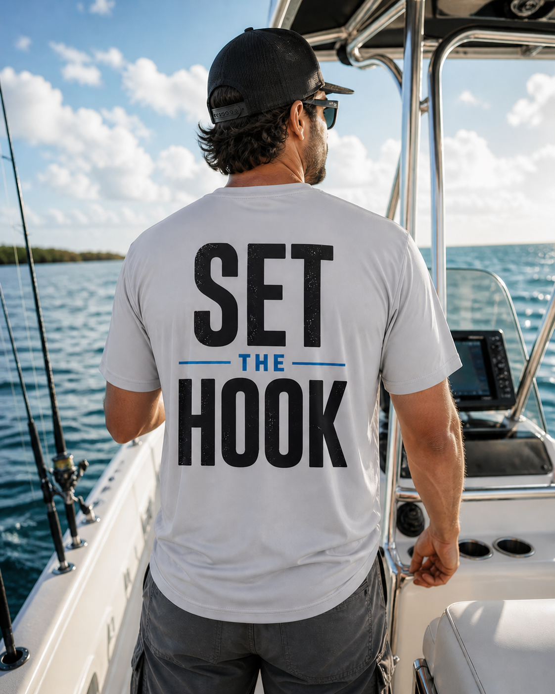 Set The Hook Performance Tee — Fishing Graphic Shirt