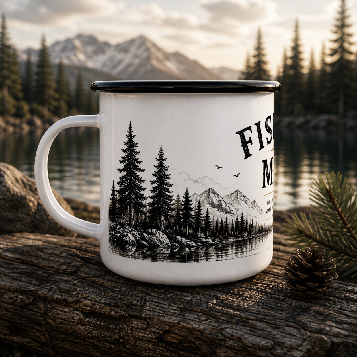 Fishers of Men 12oz. Enamel Camping Coffee Mug