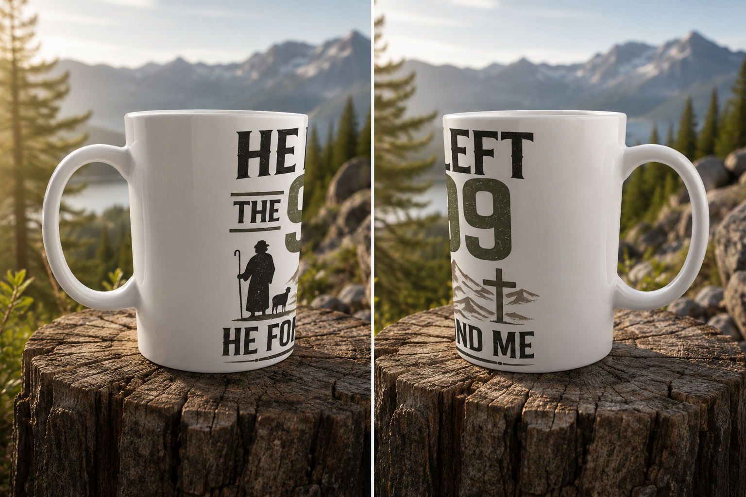 He Left the 99 Latte Mug