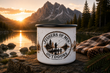Fishers of Men Rustic 12oz Enamel Coffee Cup