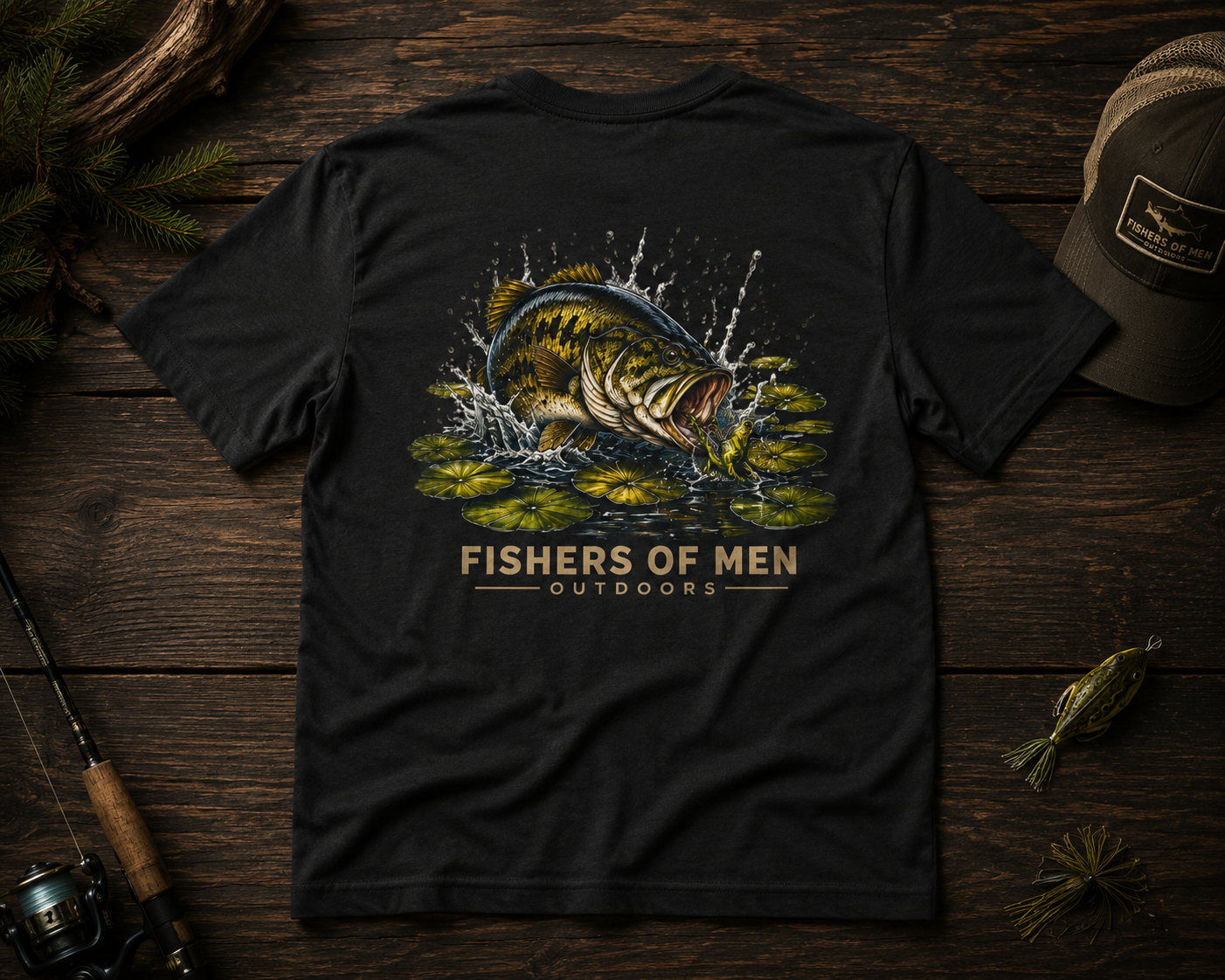 Topwater Slam Bass Tee