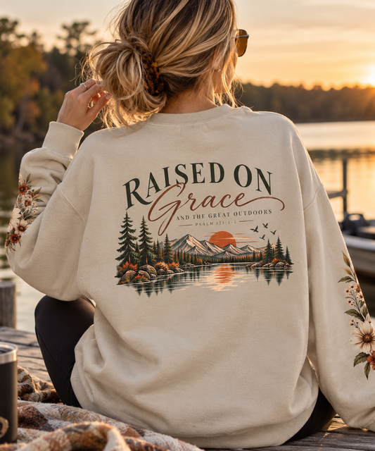 Raised on Grace Crewneck Sweatshirt