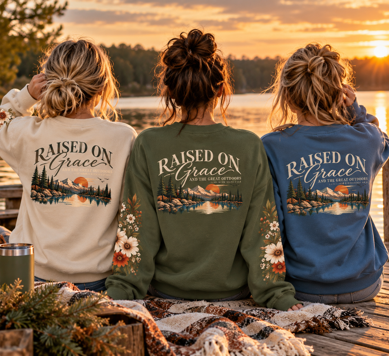 Raised on Grace Crewneck Sweatshirt
