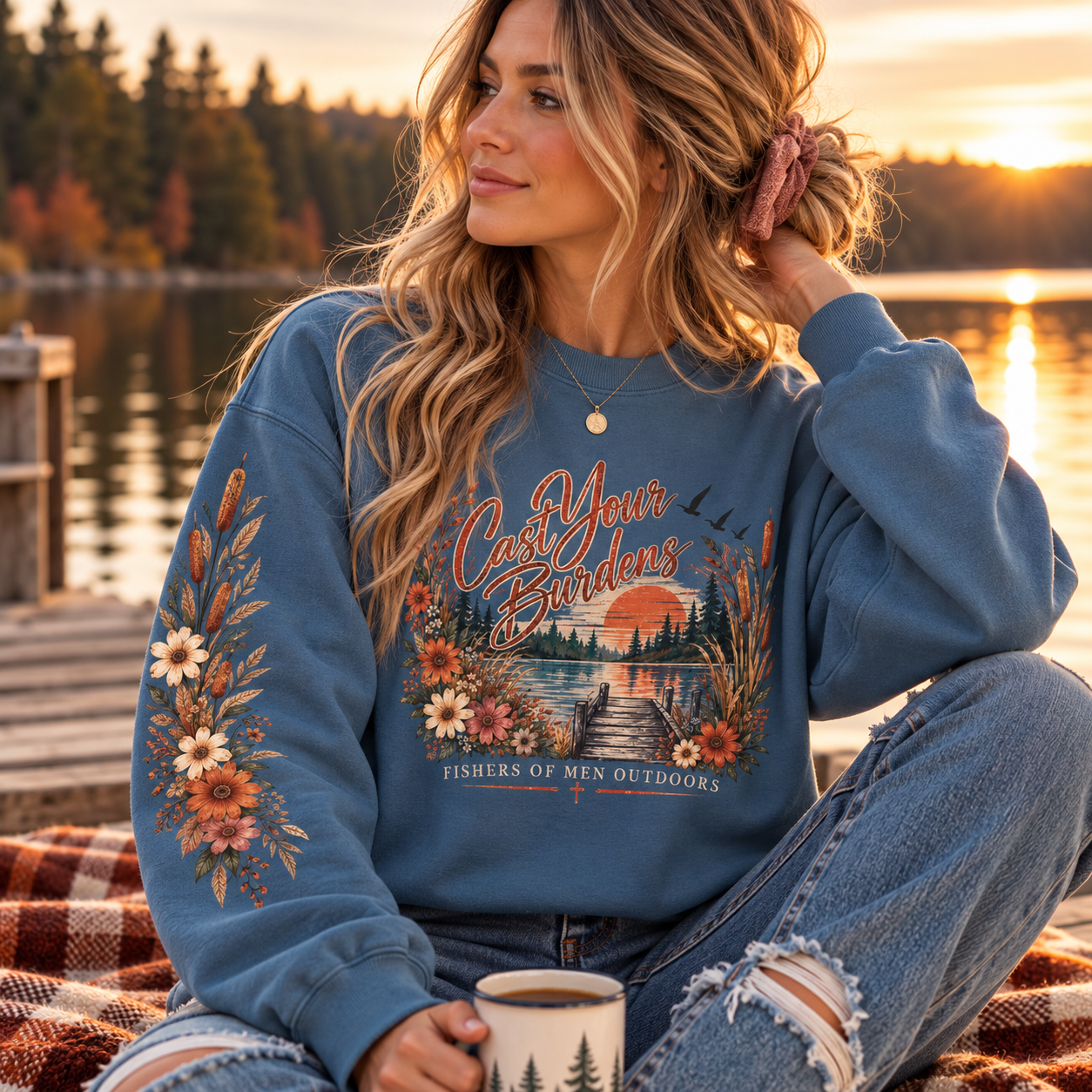 Cast Your Burdens Crewneck Sweatshirt