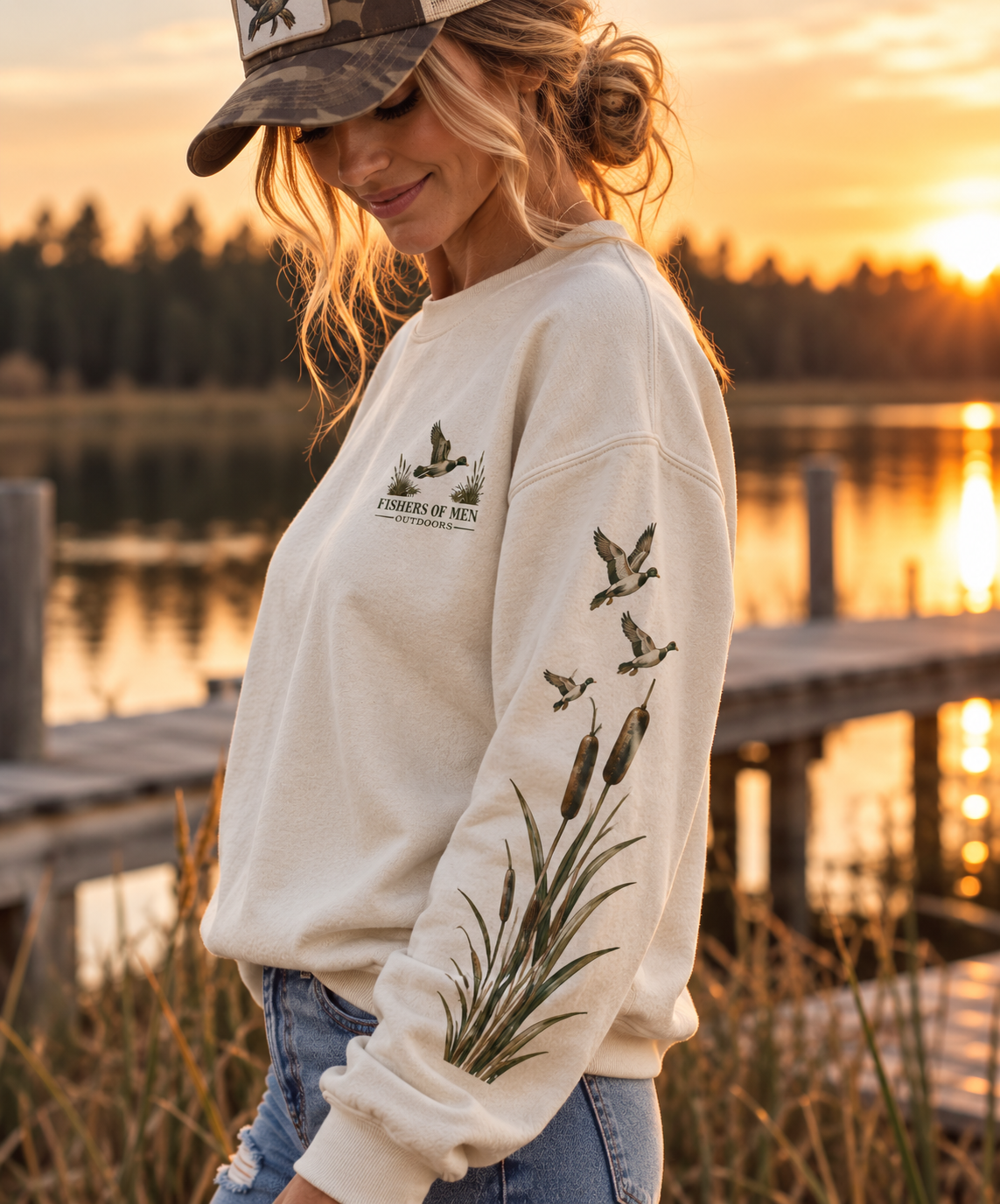 Under His Wings You Will Find Refuge Sweater