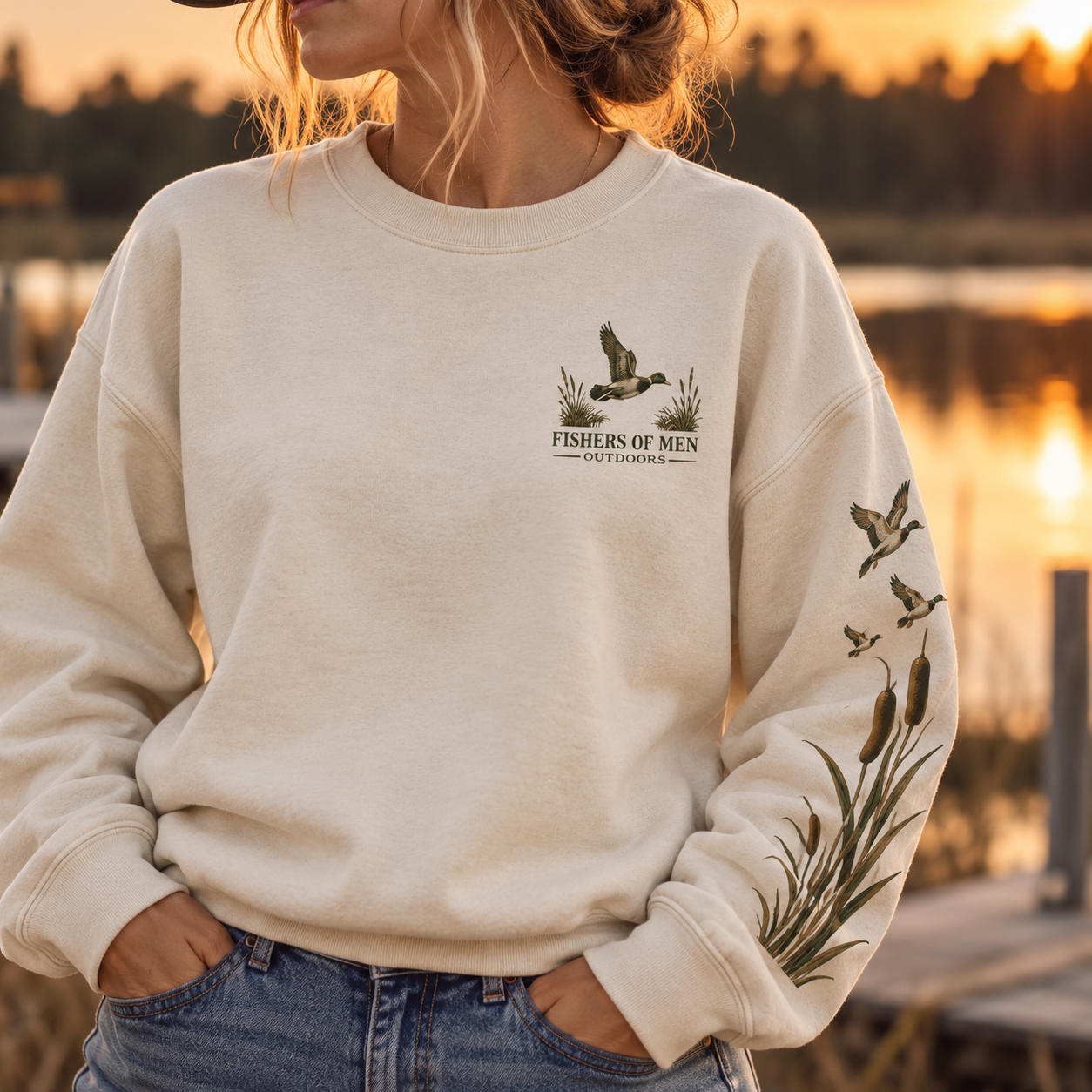 Under His Wings You Will Find Refuge Sweater