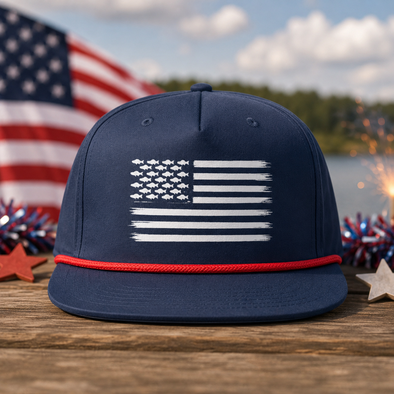 American Bass Rope Hat