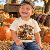 Turkeys, Football & Fall Toddler Tee