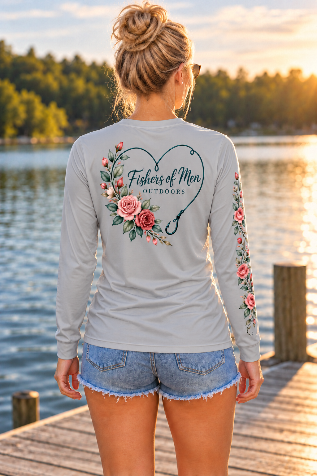 Hooked On Fishing Womens SPF Performance Shirt